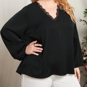 Plus - Lace Blouse - 3X